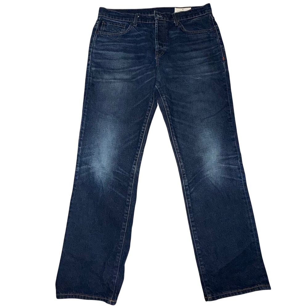 Imogene and Willie Lottie Jeans 30 Blue Straight Leg High Rise Button Fly USA